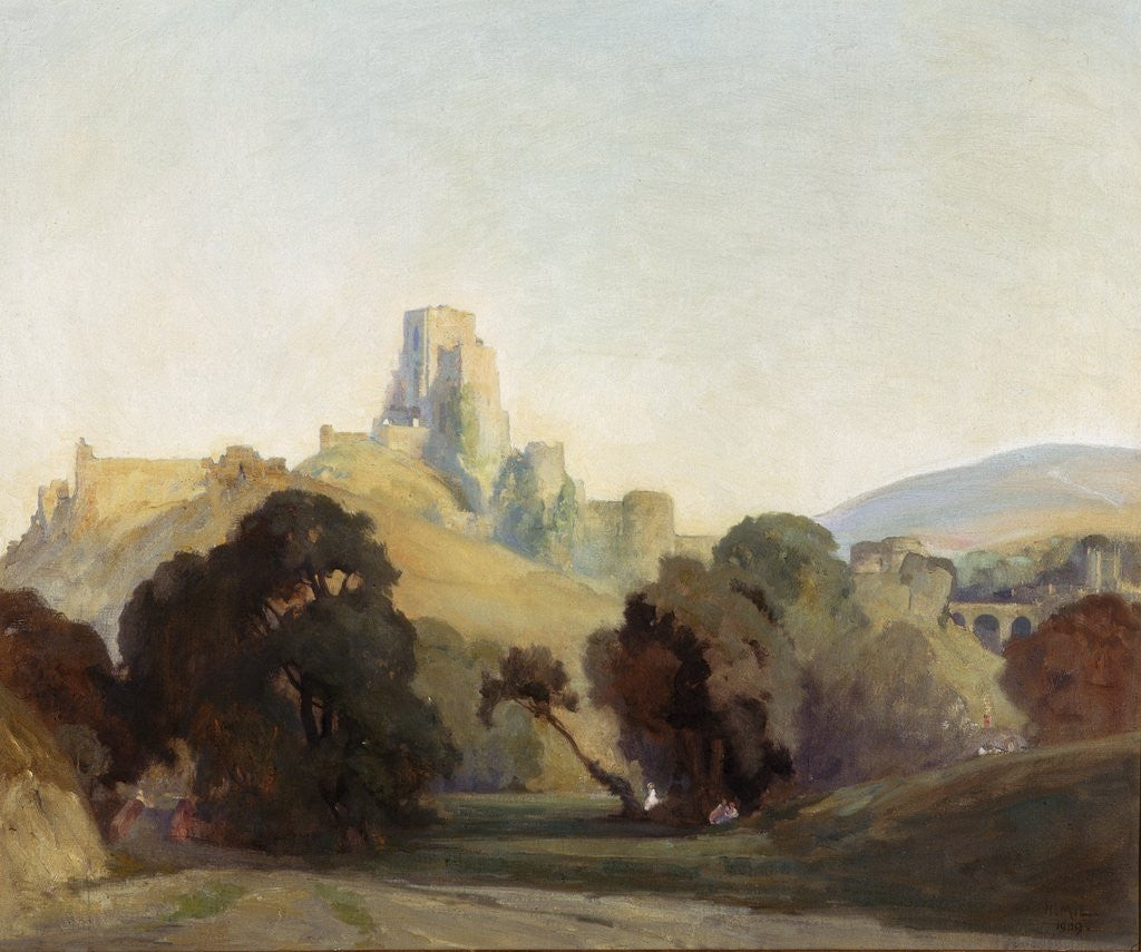 Detail of Corfe Castle by Niels Møller Lund