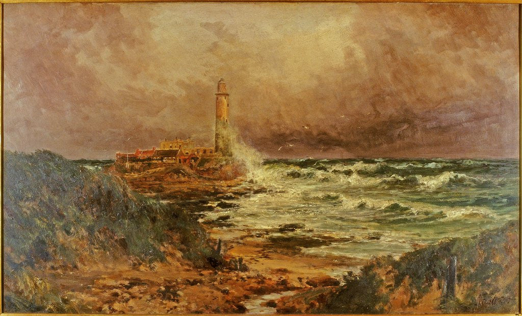 Detail of St Mary's Lighthouse by John Falconar Slater