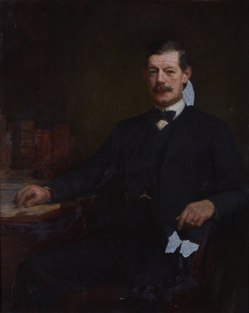 Detail of Portrait of Sir George E. Carter by George Hall Neale