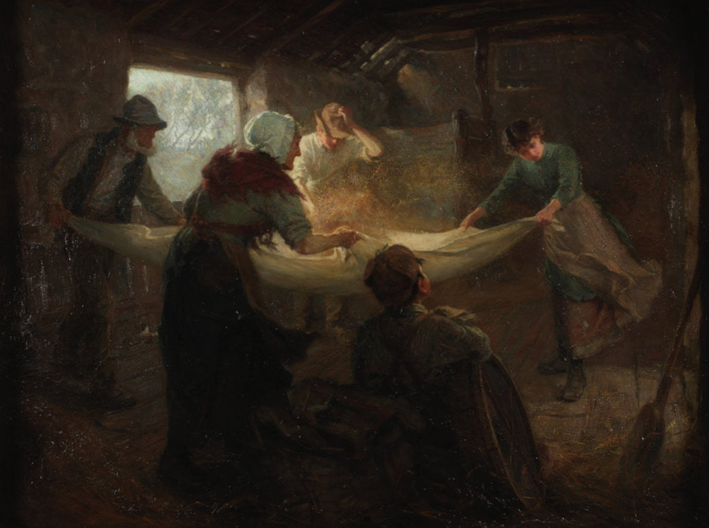 Detail of The Winnowing Sheet by Ralph Hedley