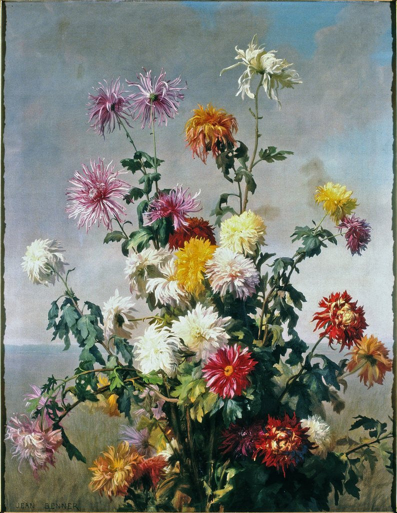 Detail of Study of Flowers by Jean Benner
