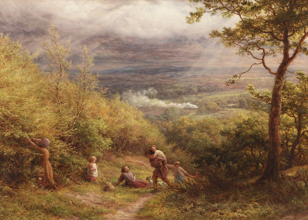 Detail of The Last Gleam by James T. Linnell