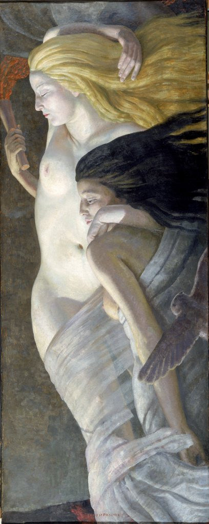 Detail of Night and Evening by Ernest Procter