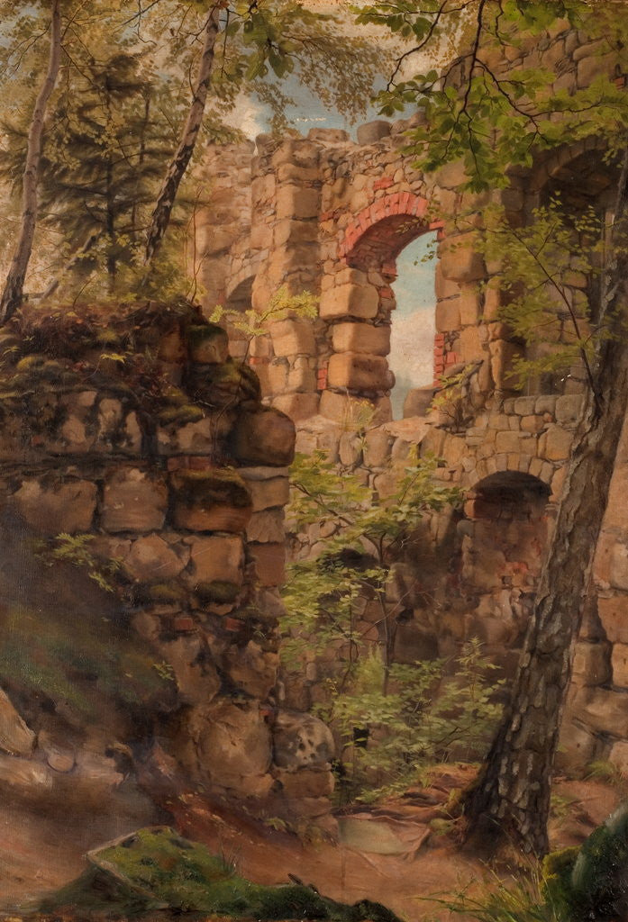 Detail of Ruins in Wood by Henry Straker