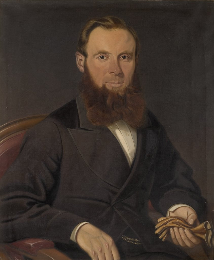 Detail of Portrait of a Man by W. Chapman