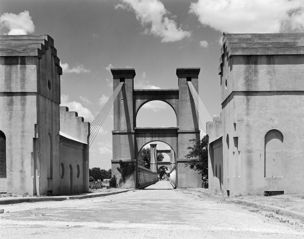 Detail of Suspension Bridge by Corbis