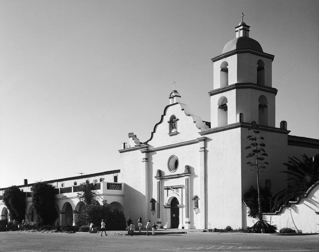 Detail of Mission Church of San Luis Rey de Francia by Corbis