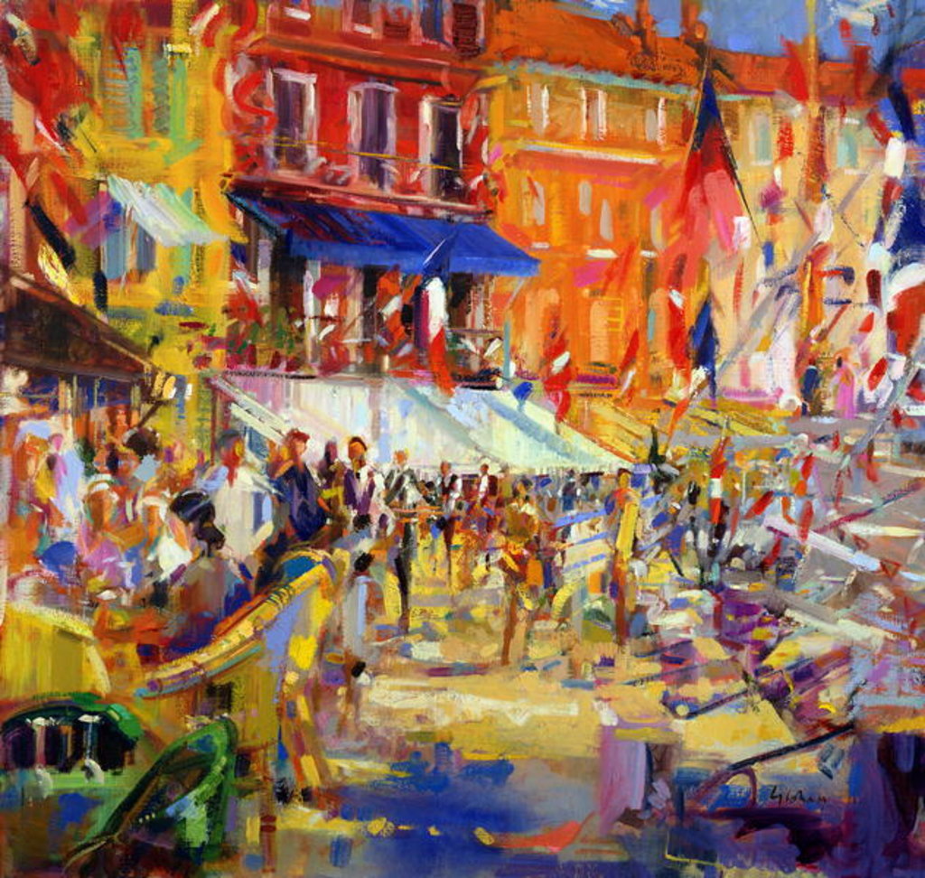 Detail of Port Promenade, Saint-Tropez by Peter Graham