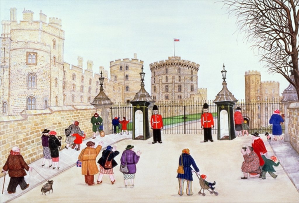 Detail of Windsor Castle Hill by Gillian Lawson