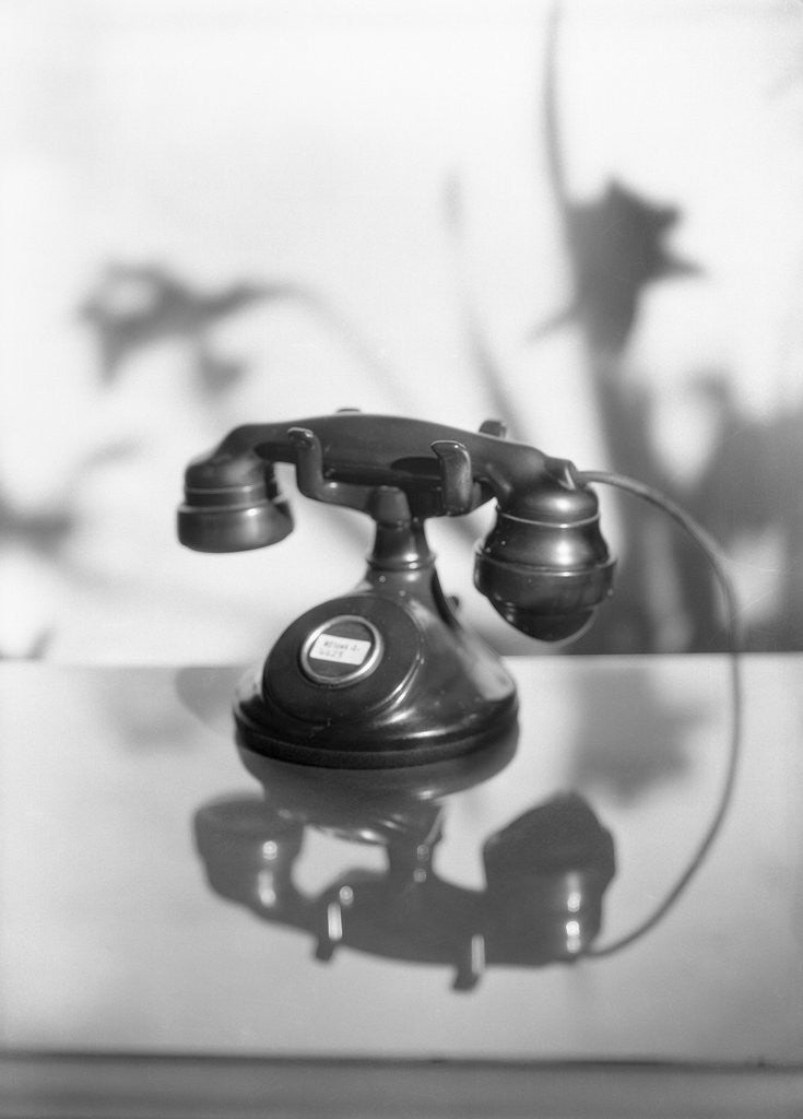 Detail of Black Rotary Telephone by Corbis