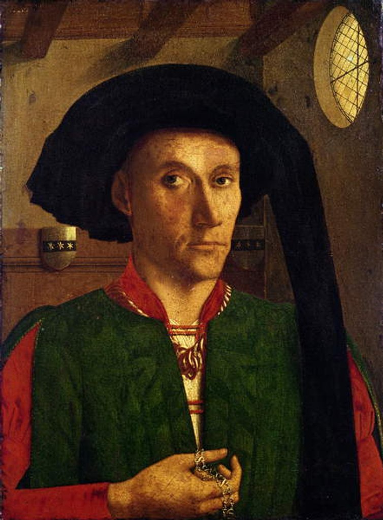 Detail of Edward Grimston by Petrus Christus