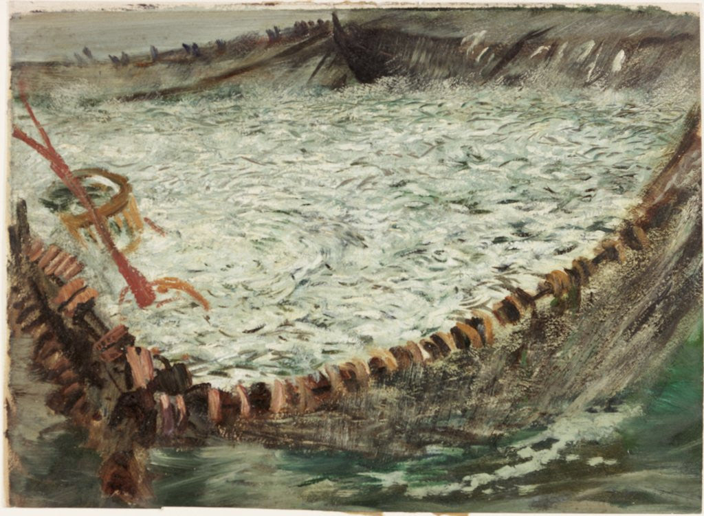 Detail of Study for 'Pilchards' by Charles Napier Hemy