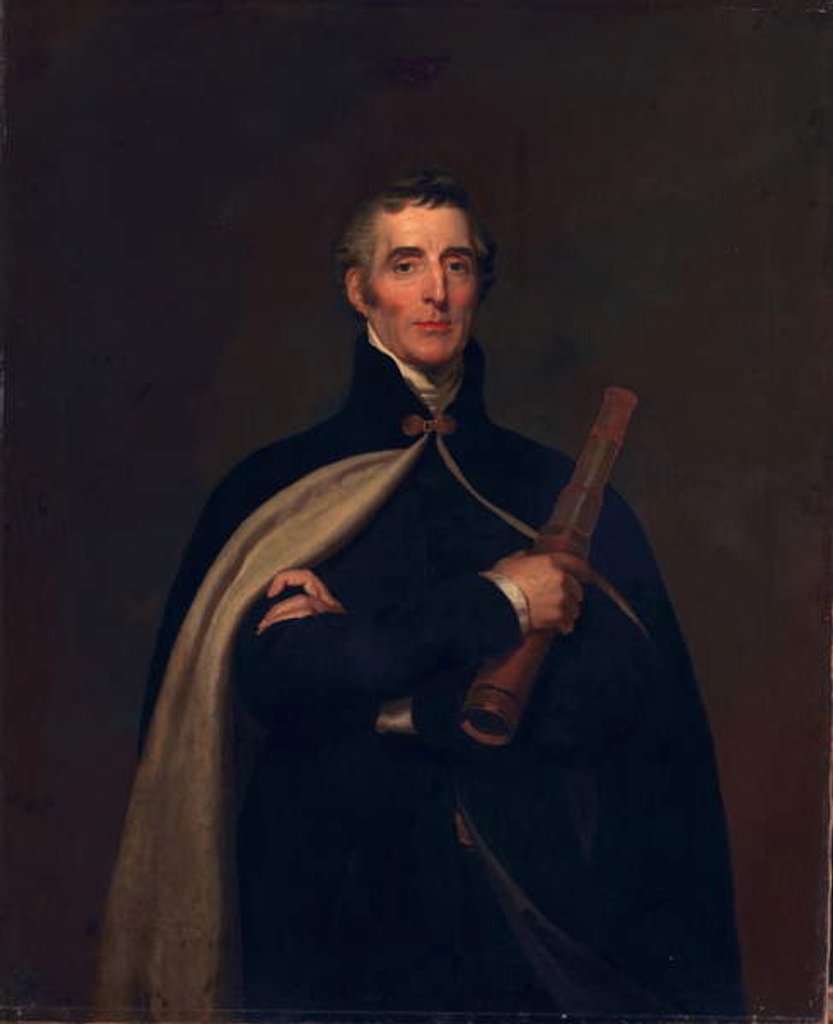 Detail of Arthur Wellesley, Duke of Wellington, with a telescope by Thomas Lawrence