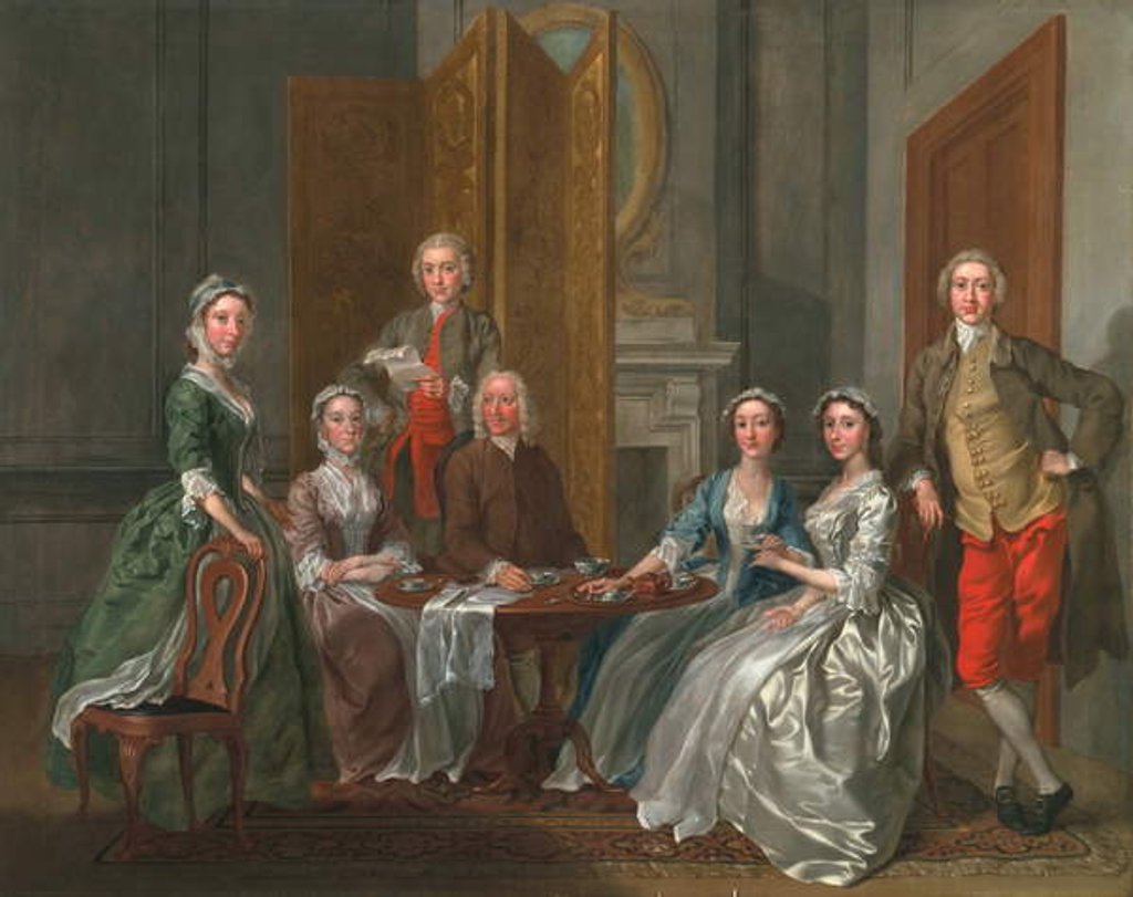 Detail of The Gascoigne Family, c.1740 by Francis Hayman