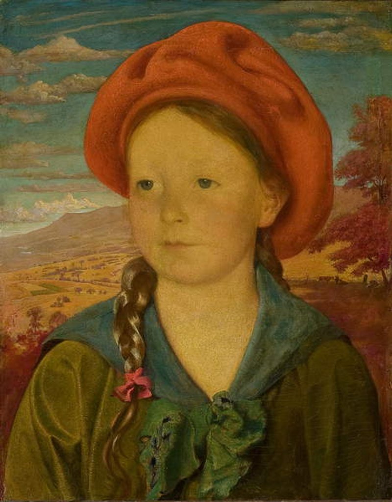 Detail of Portrait of a Young Girl, 1920 by George de Forest Brush