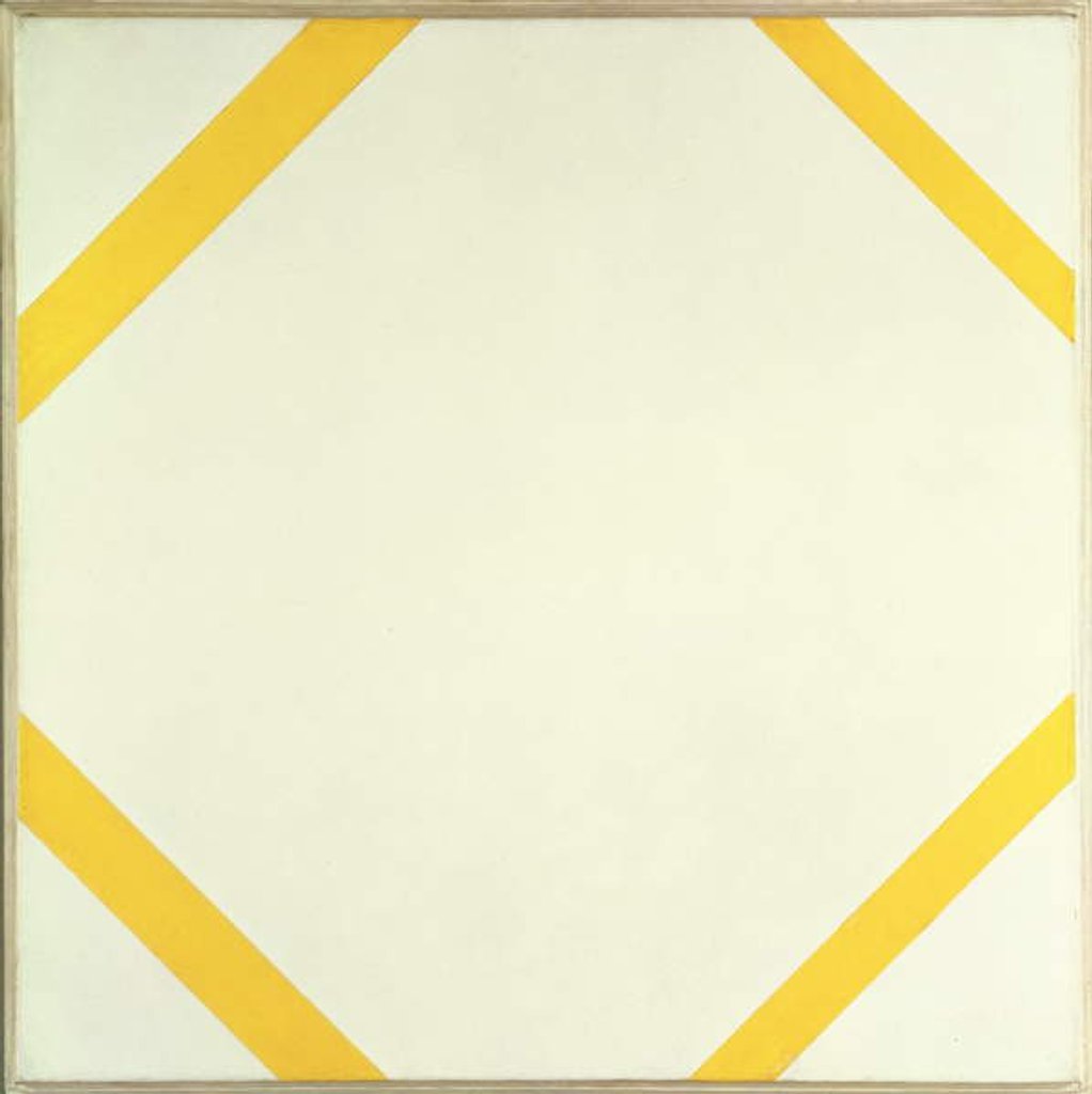 Detail of Lozenge Composition with Four Yellow Lines, 1933 by Piet Mondrian