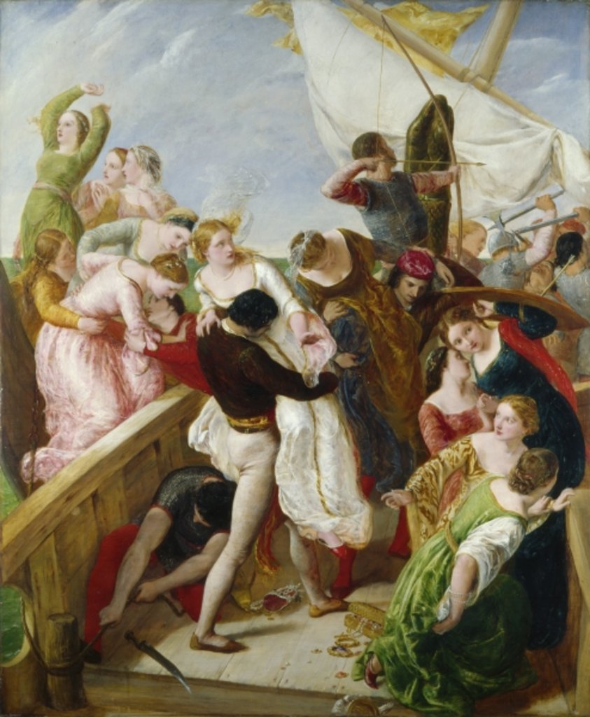 Detail of The Rescue of the Brides of Venice, 1851 by James Clarke Hook