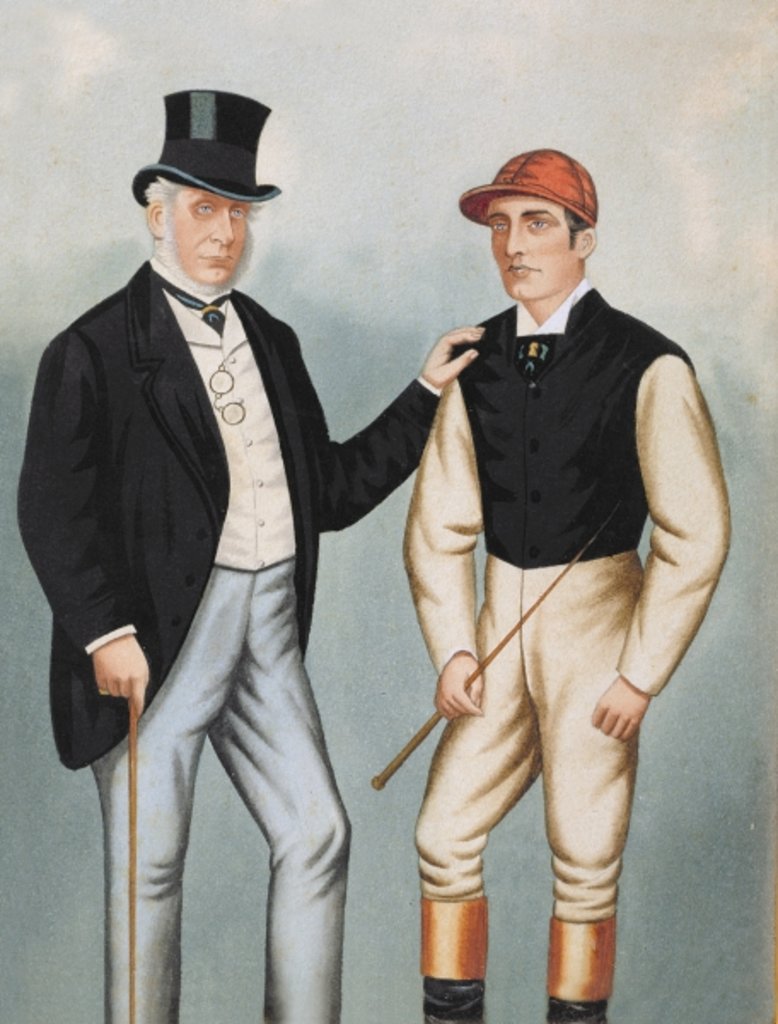 Detail of Lord Falmouth and Fred Archer by English School