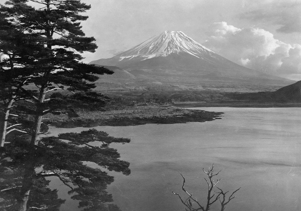 Detail of Mount Fuji and Surrounding Landscape by Corbis