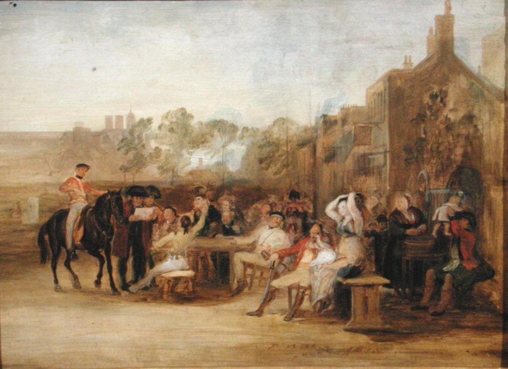 Detail of Study for 'Chelsea Pensioners Reading the Waterloo Dispatch', 1822 by David Wilkie