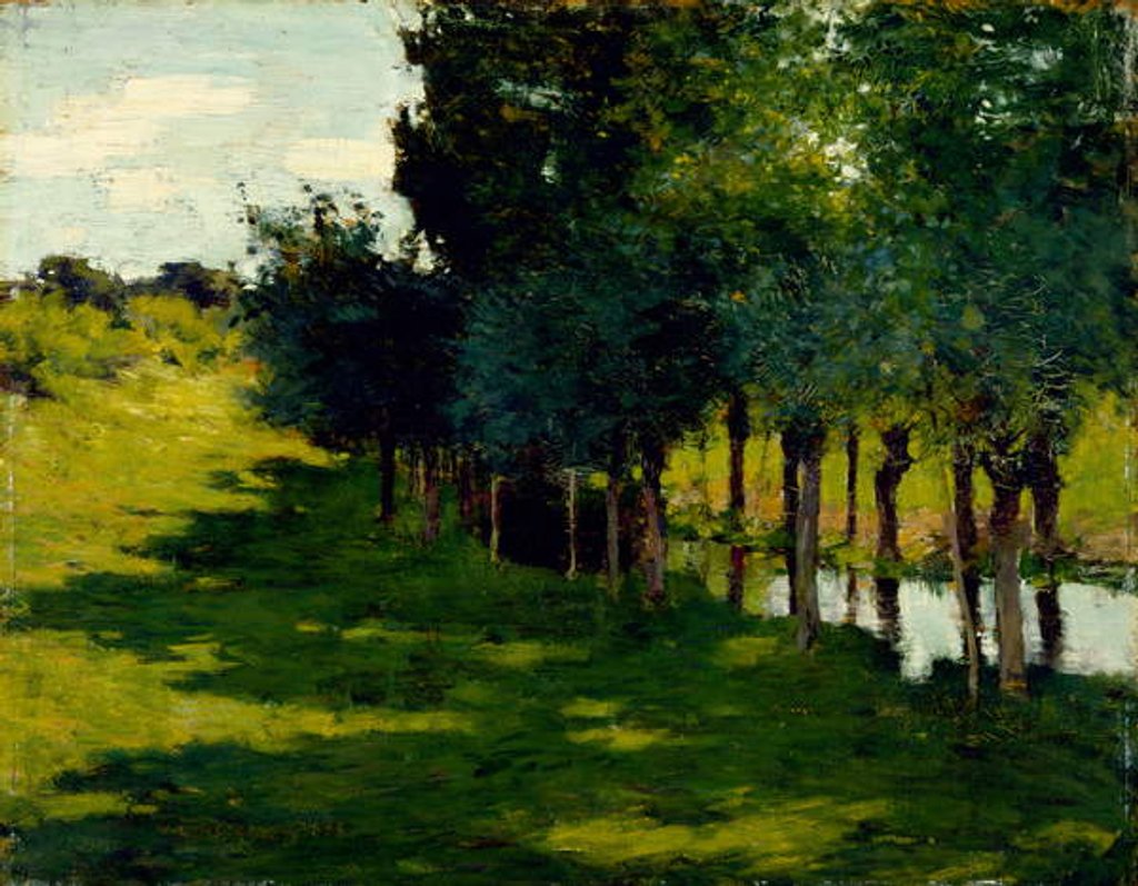 Detail of Sunlight and Shadow, 1888 by Willard Leroy Metcalf