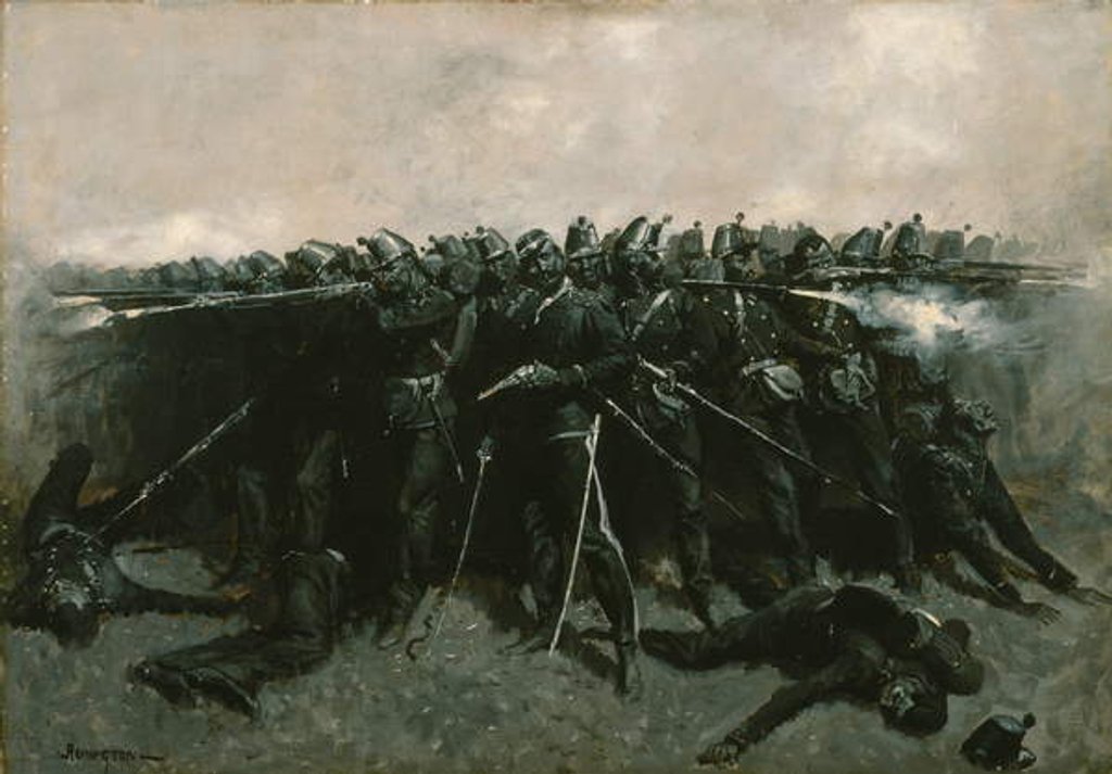 Detail of The Infantry Square, c.1893 by Frederic Remington