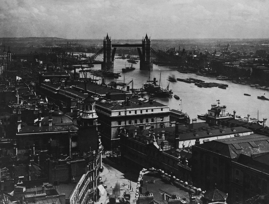 Detail of Tower Bridge on the River Thames by Corbis