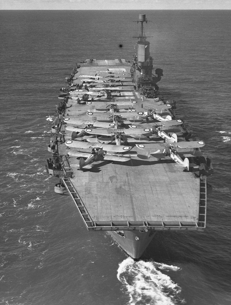 Detail of HMS Ark Royal Aircraft Carrier by Corbis