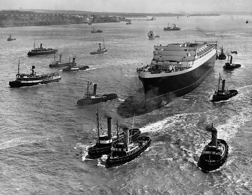 Detail of Launch of the Mauretania by Corbis