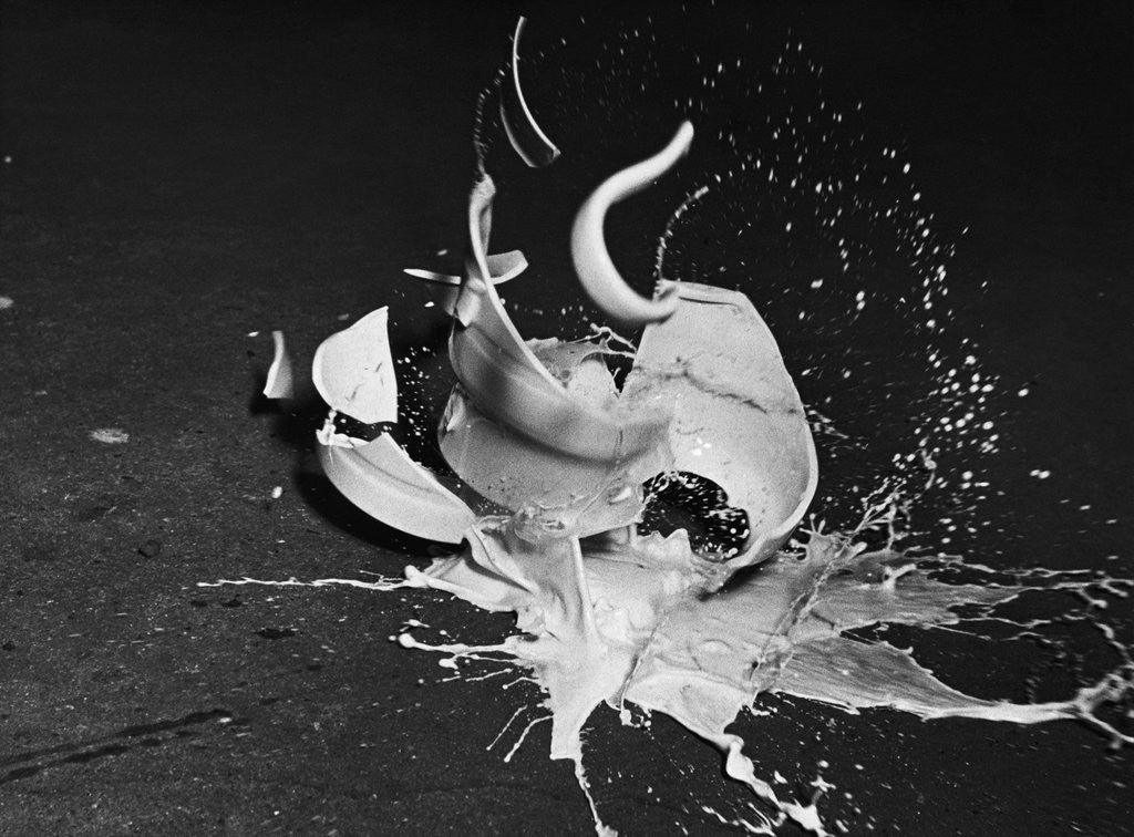 Detail of Broken Pitcher and Spilt Milk by Corbis