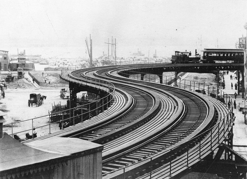 Detail of Elevated Railroad by Corbis