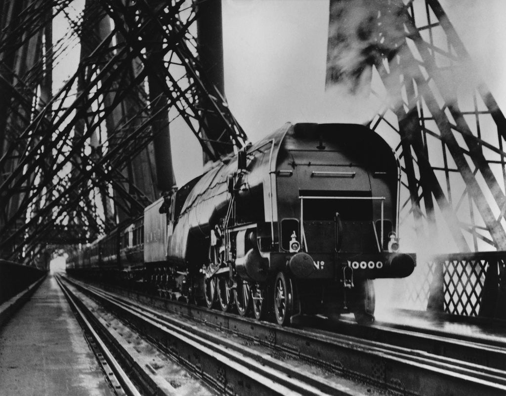 Detail of Hush Hush Train Crosses Firth of Forth Bridge by Corbis