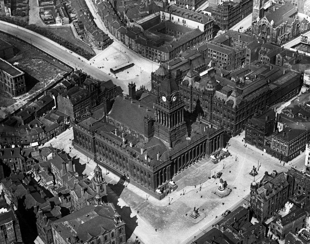 Detail of Leeds Town Hall by Corbis