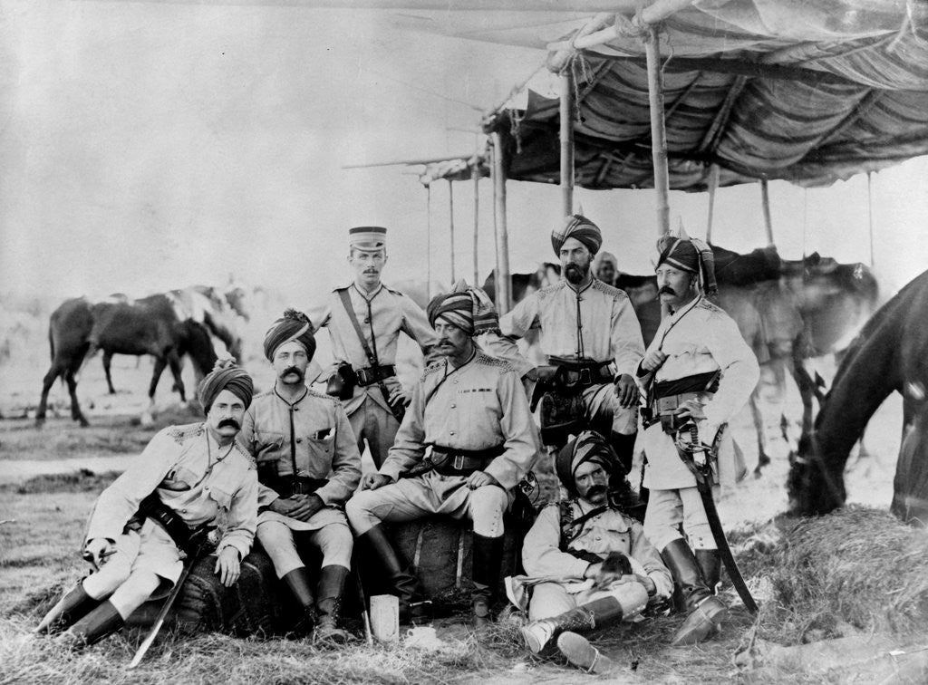 Detail of Indian British Army Officers at Sudan by Corbis