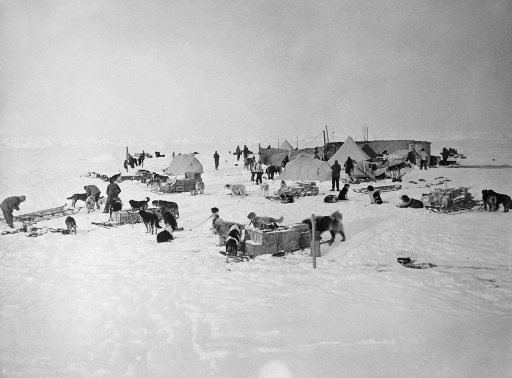 Detail of Shackleton's Base Camp on the Ross Ice Shelf. by Corbis