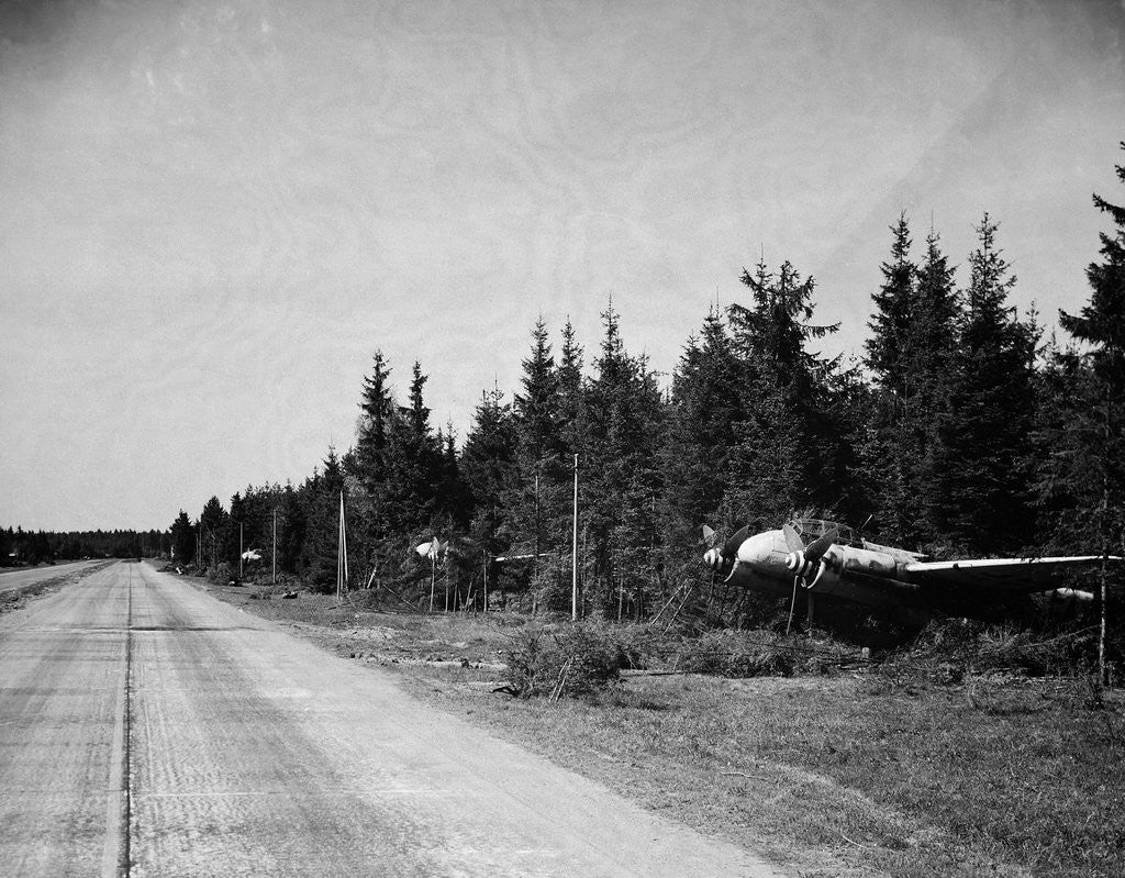 Detail of Autobahn Used as Runway by Corbis