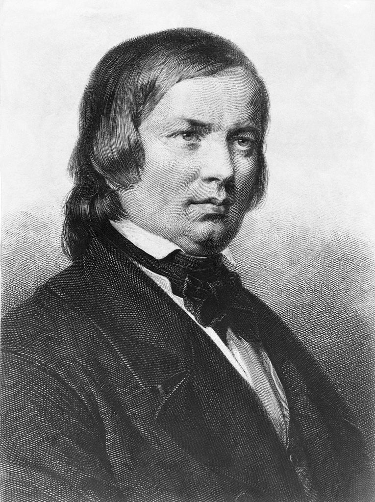 Detail of German Composer Robert Schumann by Corbis