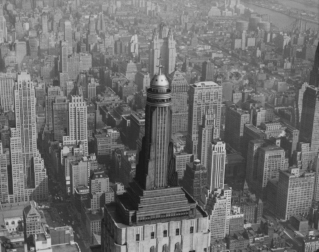 Detail of Top of the Empire State Building by Corbis