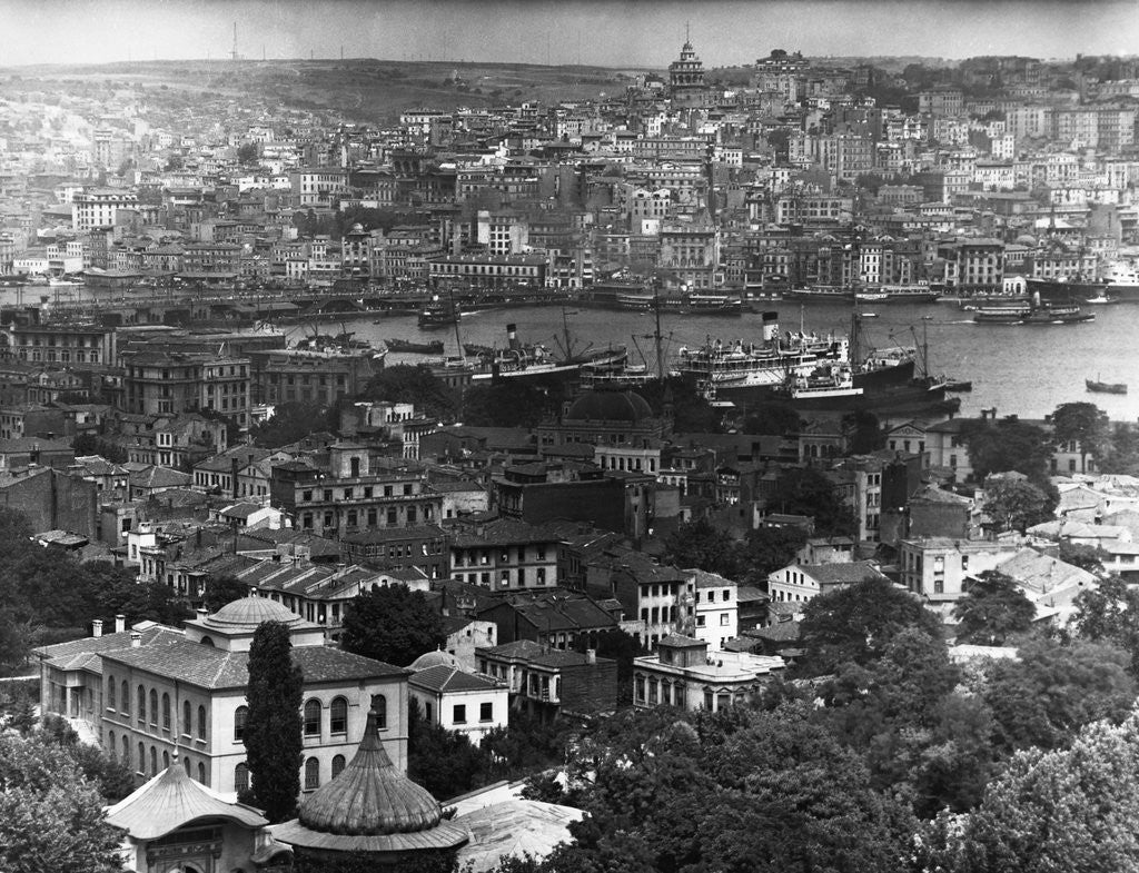 Detail of Istanbul and the Golden Horn by Corbis