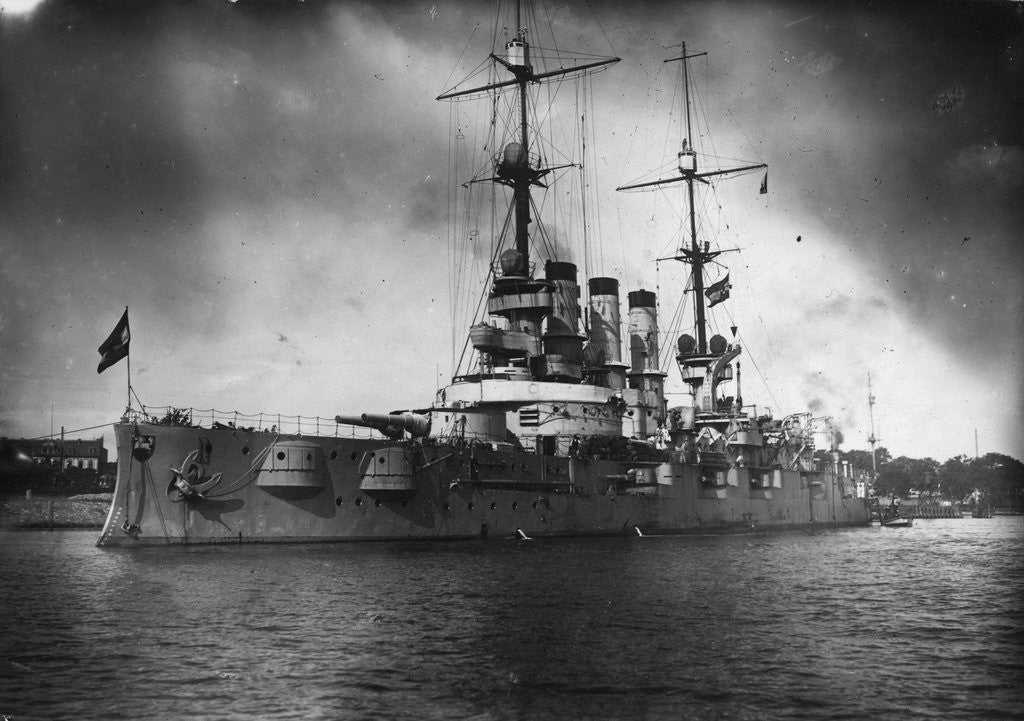 Detail of German Battleship SMS Hannover by Corbis