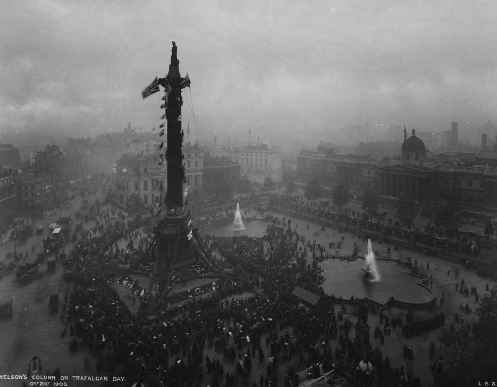 Detail of Trafalgar Day Celebrations by Corbis