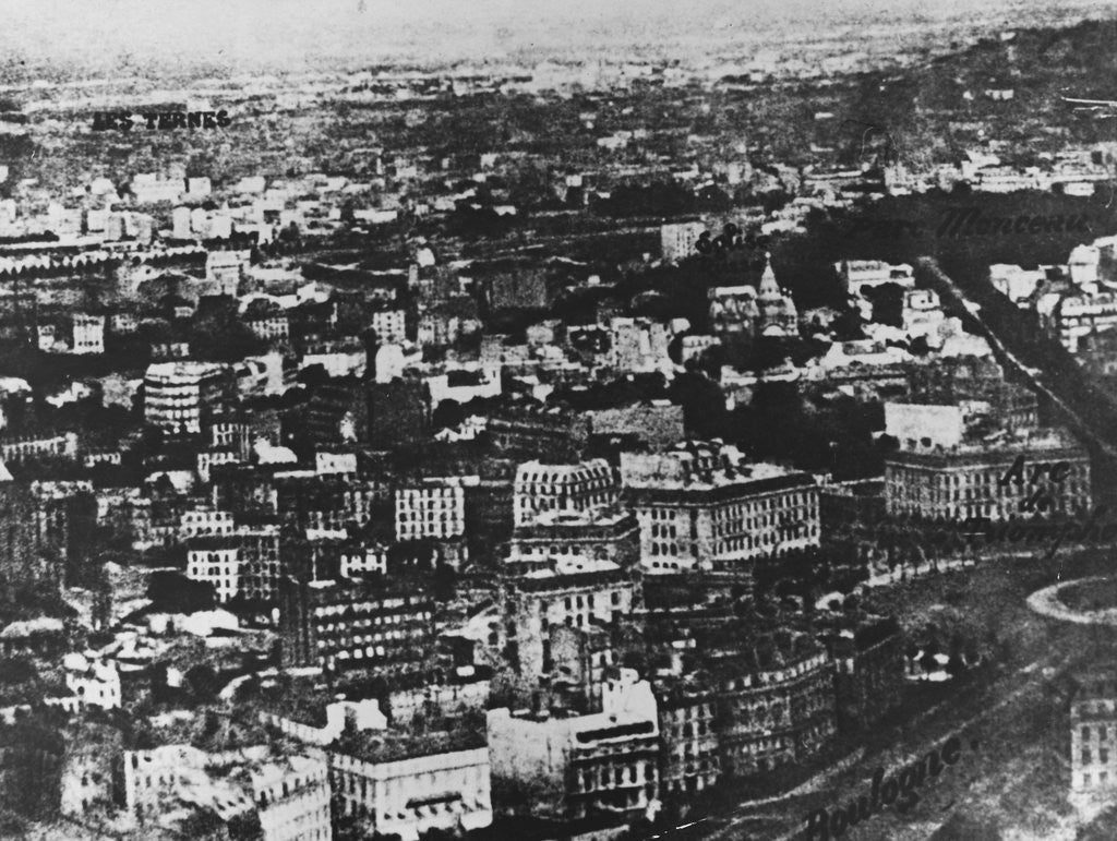 Detail of 1858 Aerial of Paris by Nadar by Corbis