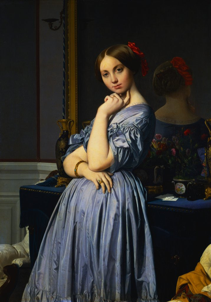 Detail of Comtesse d'Haussonville by Jean-Auguste-Dominique Ingres