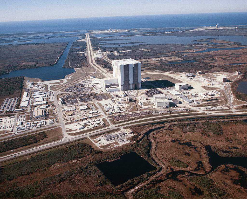 Detail of Vehicle Assembly Building at Kennedy Space Center by Corbis