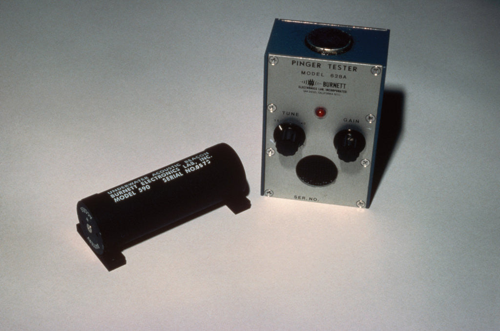 Detail of Pinger Tester and Underwater Acoustic Beacon by Corbis