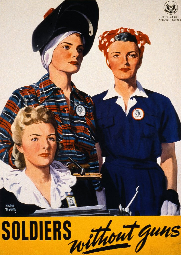 Detail of Soldiers Without Guns Poster by Adolph Treidler