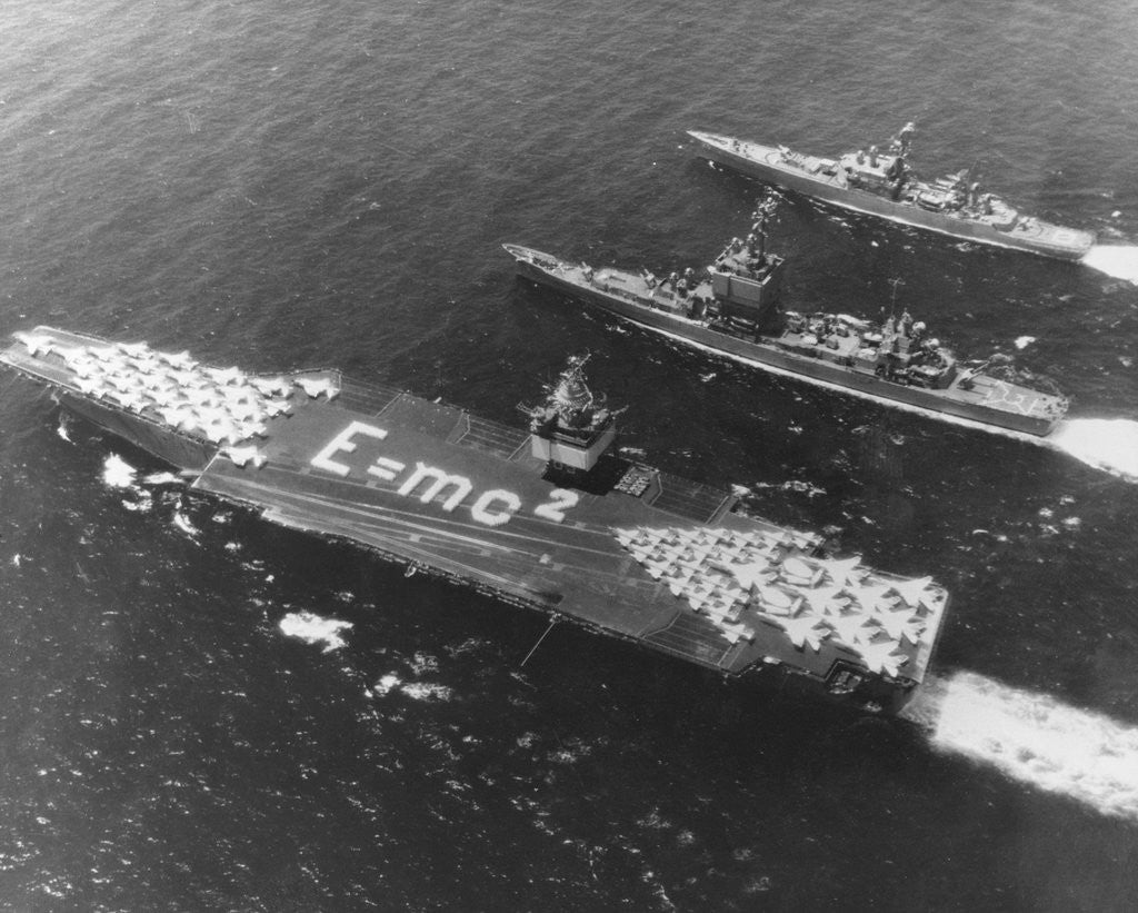 Detail of E=mc2 on USS Enterprise Aircraft Carrier by Corbis