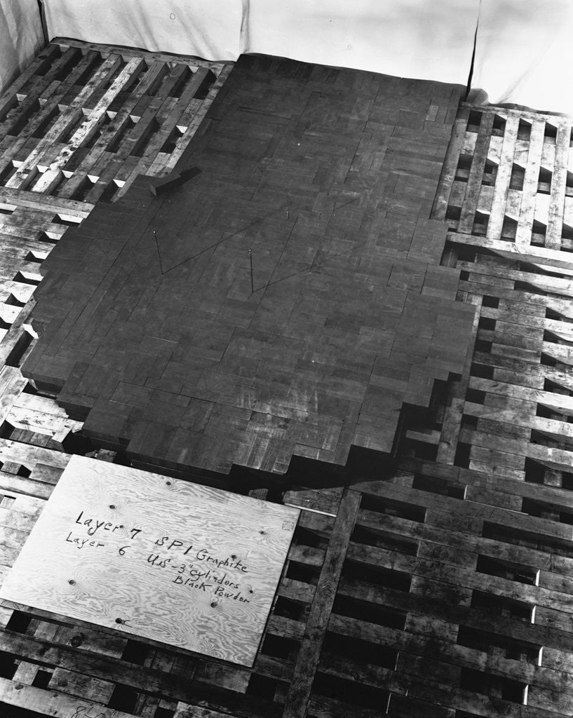 Detail of Fermi's Atomic Pile Under Construction by Corbis