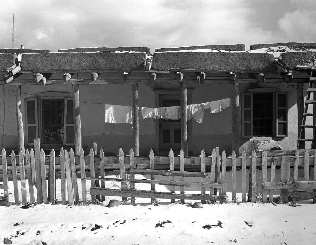 Detail of Adobe house in New Mexico by Corbis