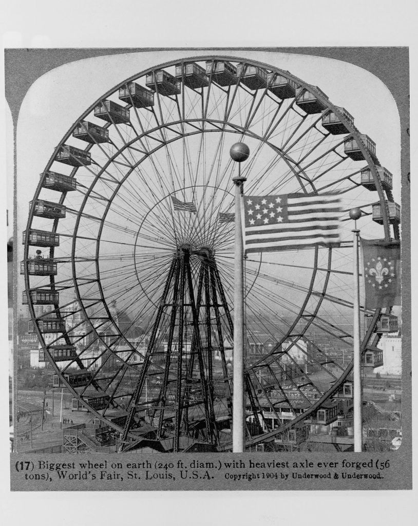 Detail of Ferris Wheel at Saint Louis World's Fair by Corbis